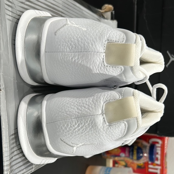 Nike White and Silver High-Top Sneakers - Picture 4 of 8